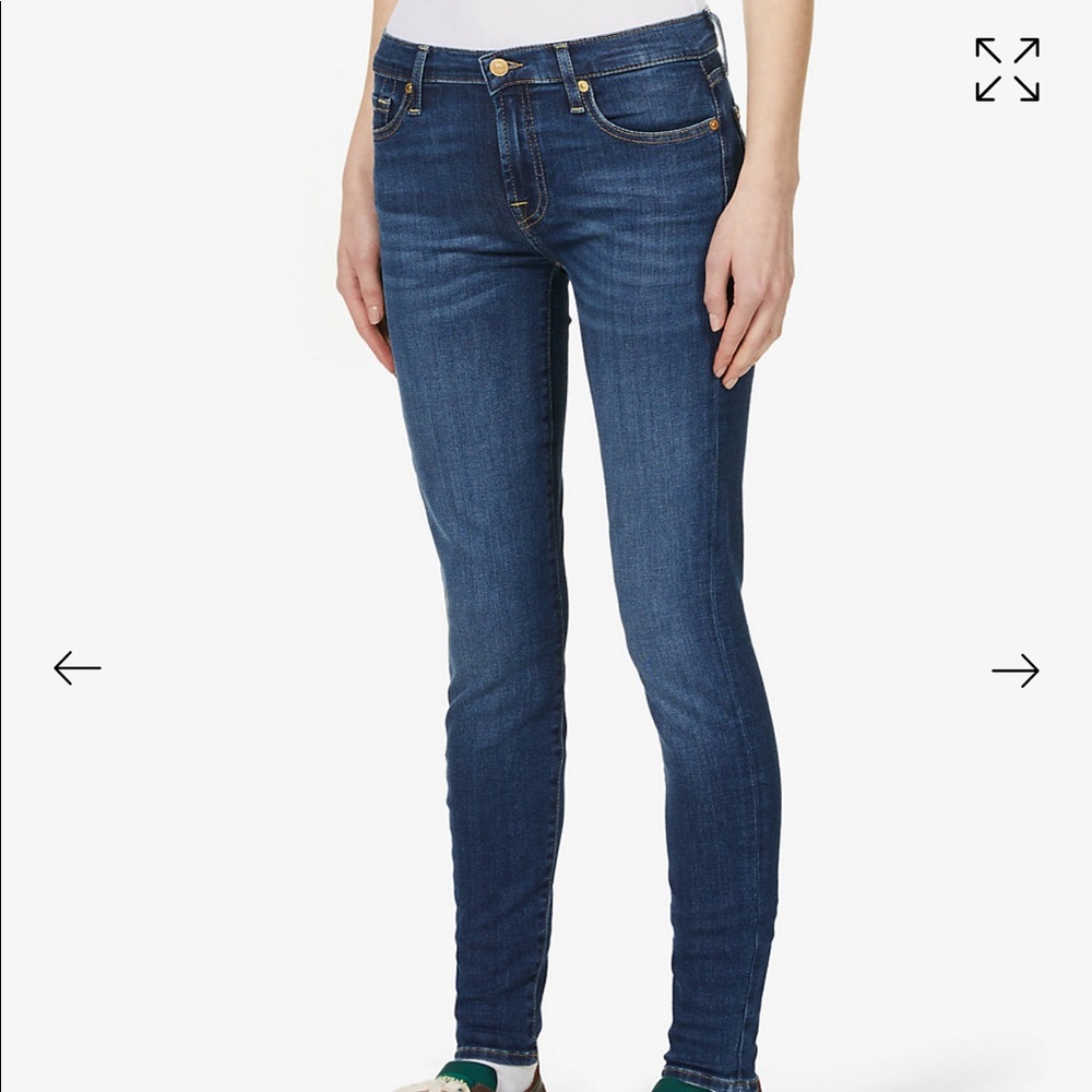 7 For All Mankind Bair super-skinny mid-rise jeans